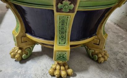 MINTON - XIXe siècle
Paire de cache-pots...