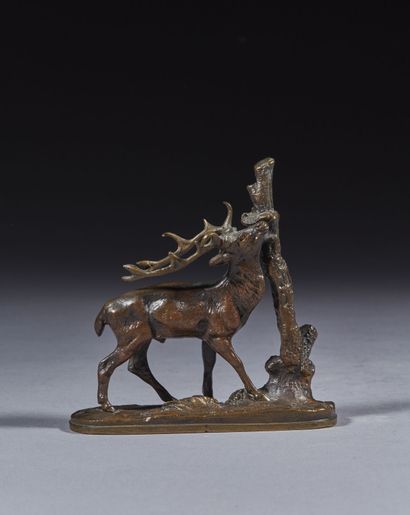 Pierre-Jules MÊNE (1810-1879)
Cerf à la branche...