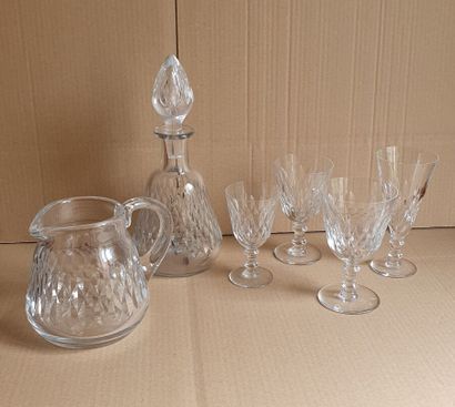 BACCARAT, modèle Armagnac
Service de verres...