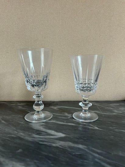 PORTIEUX
Partie de service de verres évasés...