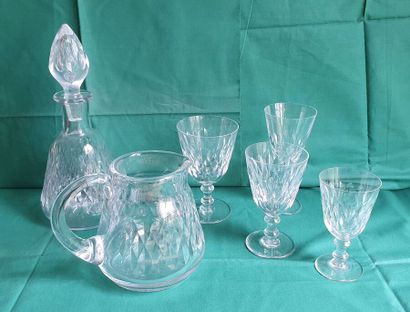 BACCARAT, modèle Armagnac
Service de verres...