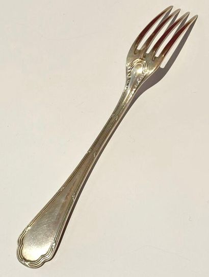 Partie de ménagère en métal argenté, modèle...
