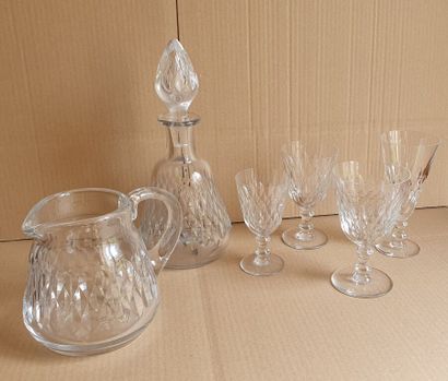 BACCARAT, modèle Armagnac
Service de verres...