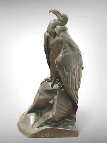 Auguste-Nicolas CAIN (1821-1894).
Vautour...