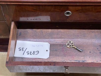 Bureau à gradin en acajou flammé (toutes...