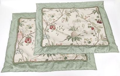 Importante pièce de tissu lampas dans le...