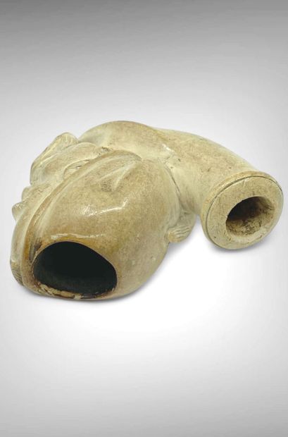 Fourneau de pipe figurant un visage d'homme....