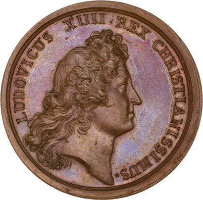 Reunion of seven medals including: 
1672...
