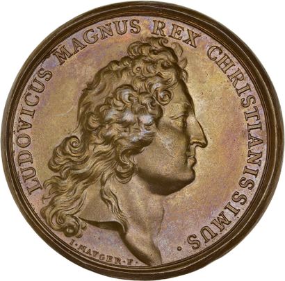 Reunion of seven medals including: 
1685...