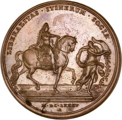 Reunion of seven medals including: 
1685...