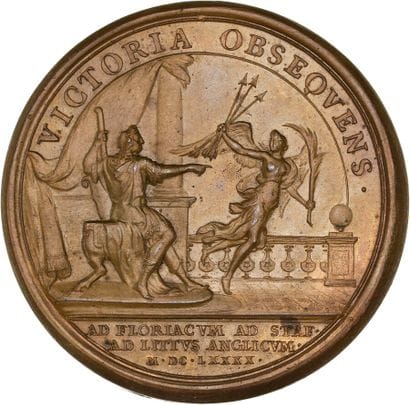Reunion of seven medals including: 
1690...