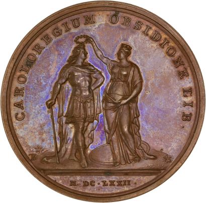 Reunion of seven medals including: 
1672...