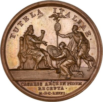 Reunion of seven medals including: 
1681...