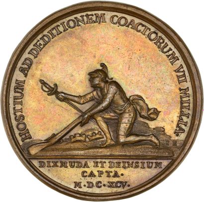 Reunion of seven medals including: 
1695...