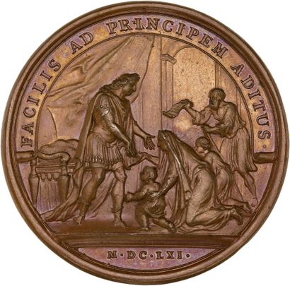Reunion of seven medals including: 
1661...
