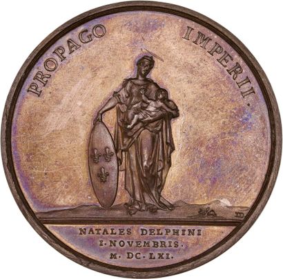 Reunion of eight medals including : 
1661...