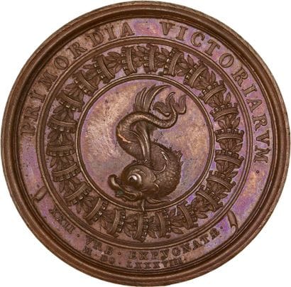 Reunion of seven medals including : 
1688...