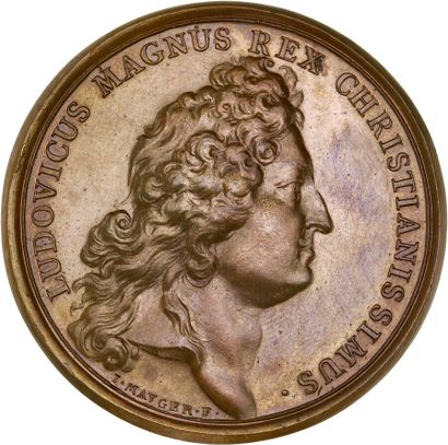 Reunion of seven medals including: 
1686...