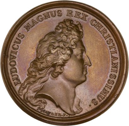 Reunion of seven medals including: 
1674...