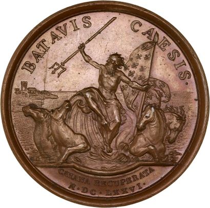 Reunion of seven medals including: 
1676...