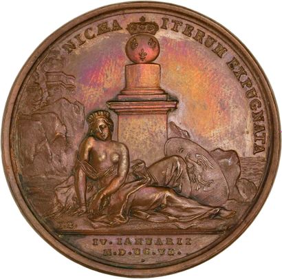 Reunion of six medals including: 
1706 (Capture...