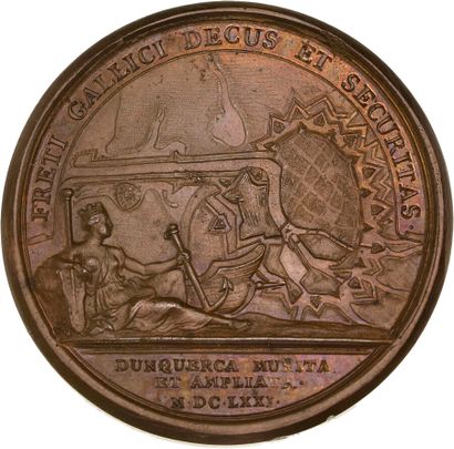 Reunion of seven medals including: 
1671...