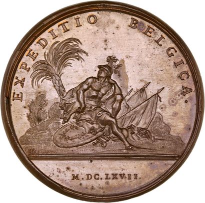 Reunion of eight medals including: 
1667...
