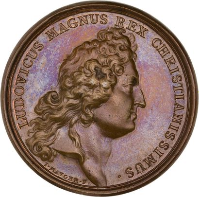 Reunion of seven medals including: 
1682...