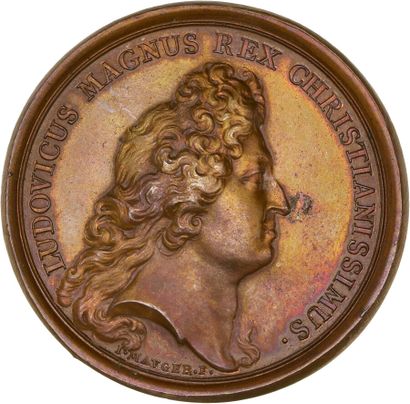 Reunion of seven medals including: 
1674...