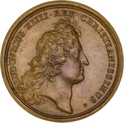 Reunion of seven medals including: 
1672...
