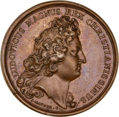 Reunion of eight medals including: 
1683...