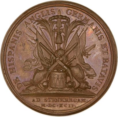 Reunion of seven medals including : 
1692...