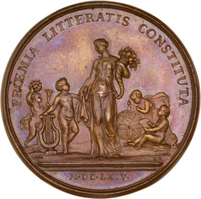 Reunion of seven medals including: 
1664...