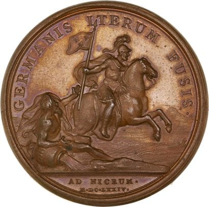 Reunion of seven medals including: 
1674...