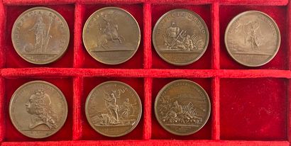 Reunion of seven medals including: 
1700...