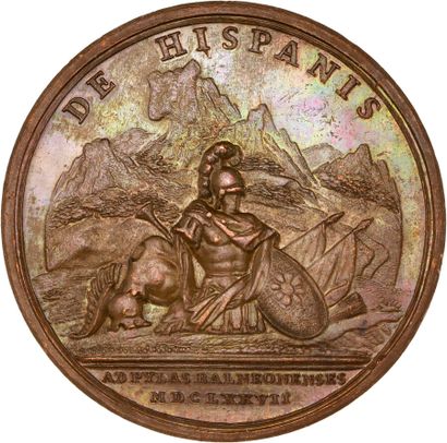 Reunion of seven medals including: 
1677...