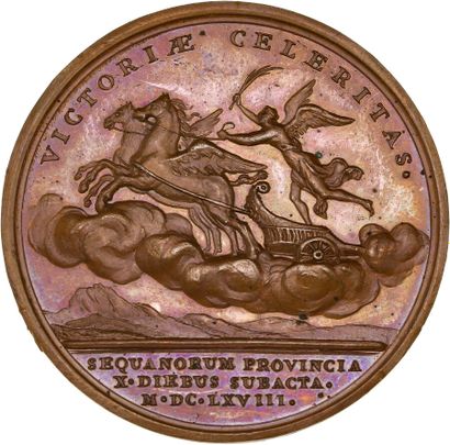 Reunion of seven medals including: 
1668...