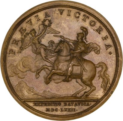 Reunion of seven medals including: 
1672...