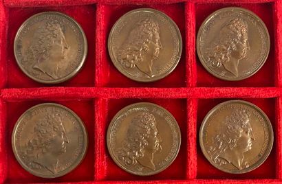 Reunion of six medals including: 
1706 (Capture...