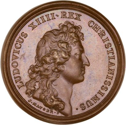 Reunion of seven medals including: 
1664...