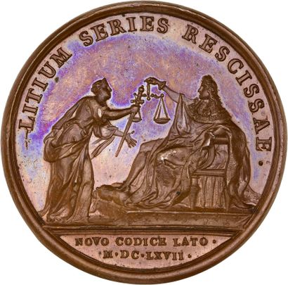 Reunion of eight medals including: 
1667...