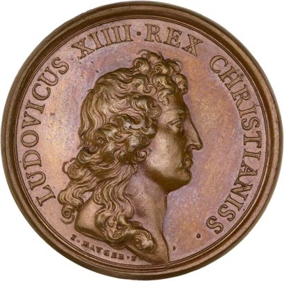 Reunion of eight medals including: 
1663...