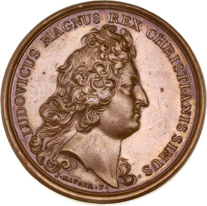 Reunion of eight medals including: 
1674...