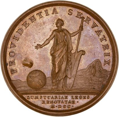 Reunion of six medals including: 
1697 (Capture...