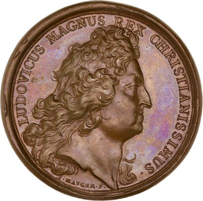 Reunion of seven medals including : 
1691...