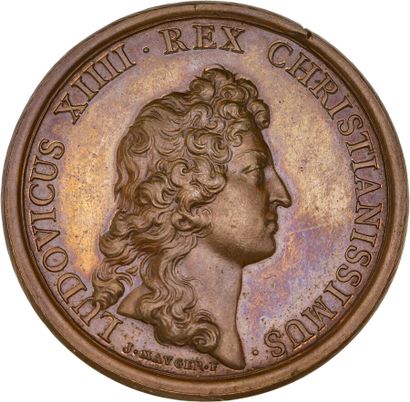 Reunion of seven medals including : 
1663...
