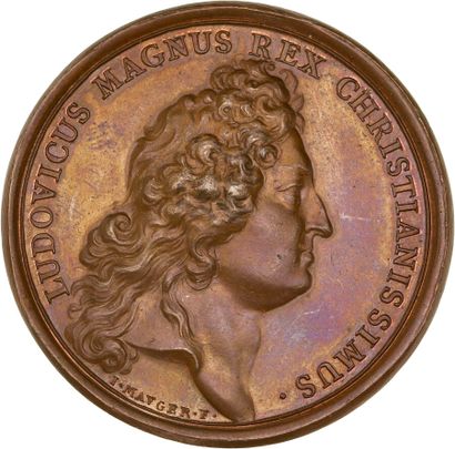 Reunion of seven medals including : 
1688...