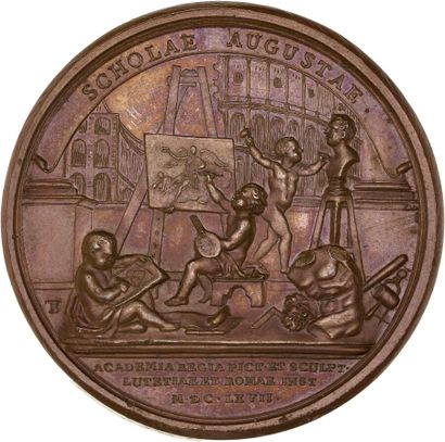 Reunion of seven medals including: 
1667...