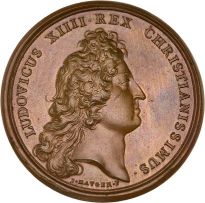 Reunion of six medals including: 
1666 (Mort...