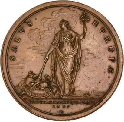 Reunion of six medals including: 
1697 (Capture...